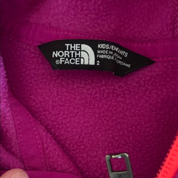 The North Face Kids' Two-Tone purple Fleece Hoodie - Picture 2 of 2